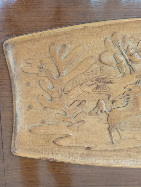 Image 1 of Dassi - Vittorio Dassi - Table d'appoint - Cristal, Bois, Laiton - Intérieur miroir