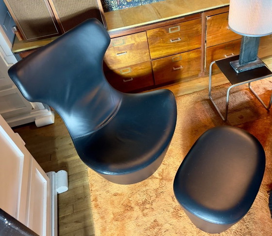 Image 1 of B&B Italia Grande Papilio armchair + Ottoman Naoto Fukasawa design