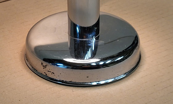 Image 1 of Lampada da tavolo vintage cromata in stile spaziale