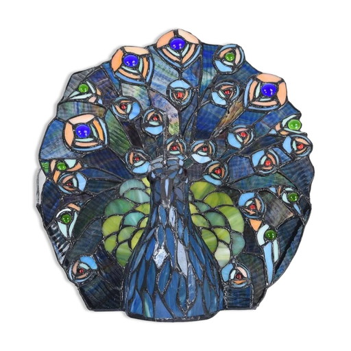 Tiffany Peacock Tischlampe