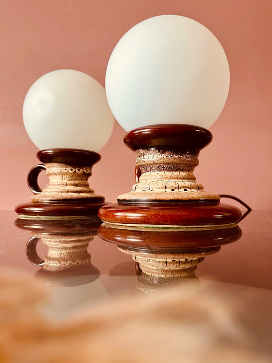 Image 1 of Keramikkugellampen aus Lava von Pan