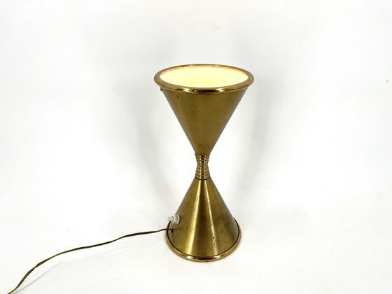 Image 1 of Mid century brass table lamp model Clessidra by Angelo Lelli for Arredoluce, 1960s