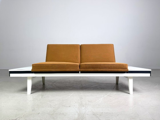 Image 1 of Divano originale Herman Miller Mid-Century con struttura in acciaio, divano George Nelson
