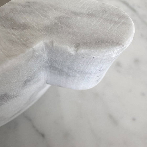 Image 1 of Mortar made of Carrara marble - High-quality marble bowl for kitchen & design / decoration