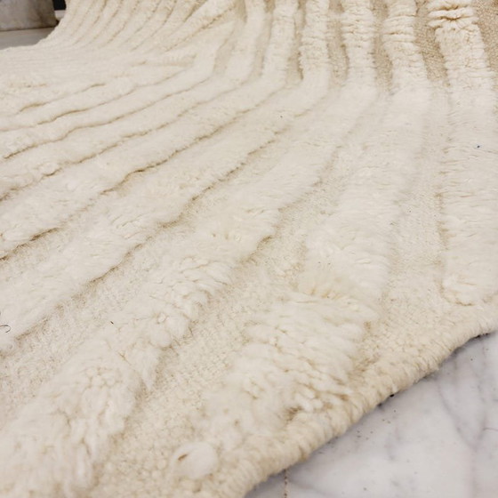 Uniek ecru Berber tapijt met geometrische patronen 200/300 – Vloerkleden en tapijten, Wool (photo 7 of 9)