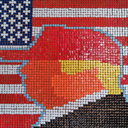 Donald Trump Pixel Kunst Mozaïek Portret