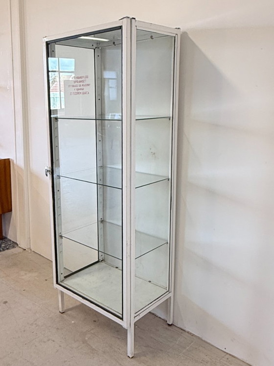 Vintage Polish Medical Display Cabinet 1960s – Glass, Iron (photo 3 of 17)