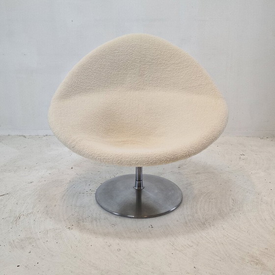 Image 1 of Vintage globe fauteuil met voetenbankje van Pierre Paulin voor Artifort, 1960