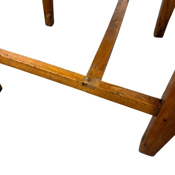 Image 1 of Niederländischer Empire-Sessel mit Lyra-Rückenlehne aus Kirschholz