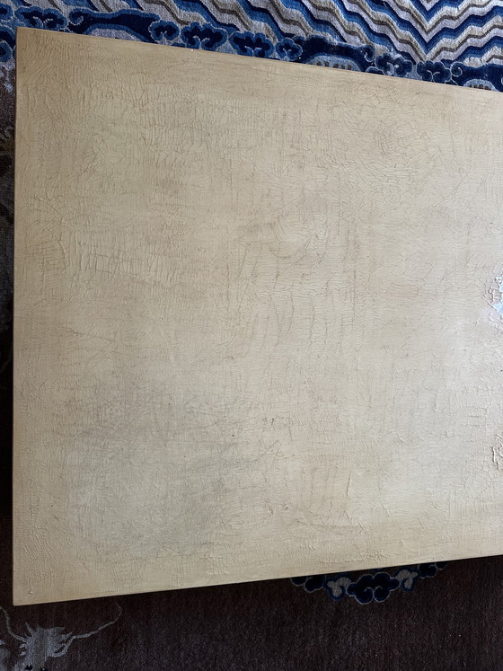 Image 1 of Tavolino da caffè in stile Ming con finitura laccata craquelé - Loo Paris (circa 1970)