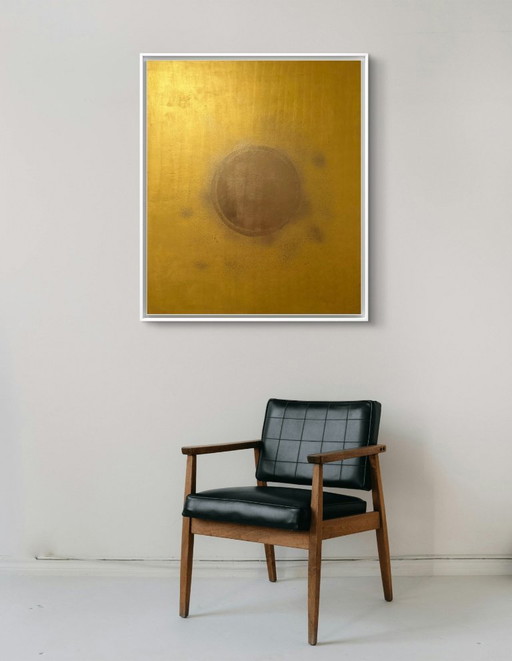 Gold Aura XL — Original Acrylic Painting by Sefer Güngör (Raymann.art)