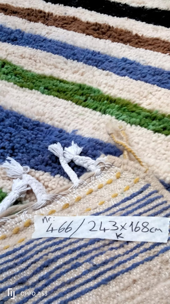 Image 1 of Tapis berbère en laine noué à la main, 243 x 168 cm