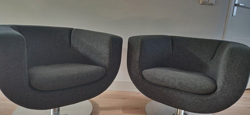 2x B & B Italia tulip draaistoelen 'twin' - mooie staat