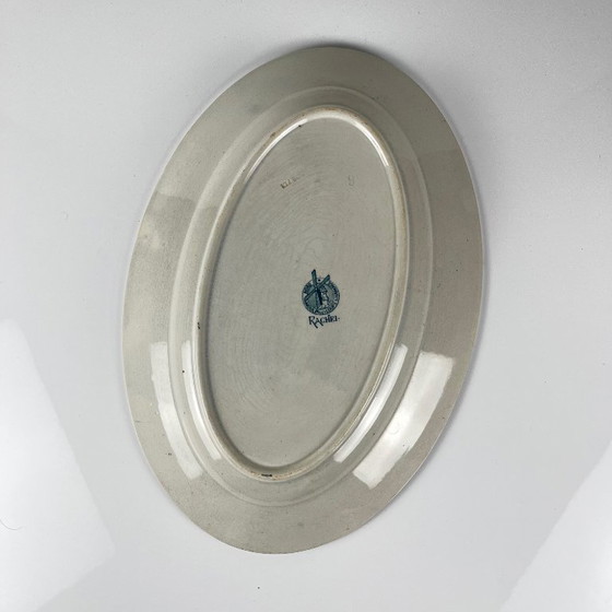 Image 1 of Large oval dish "Rachel" Moulins des loups & Hamage, iron earth