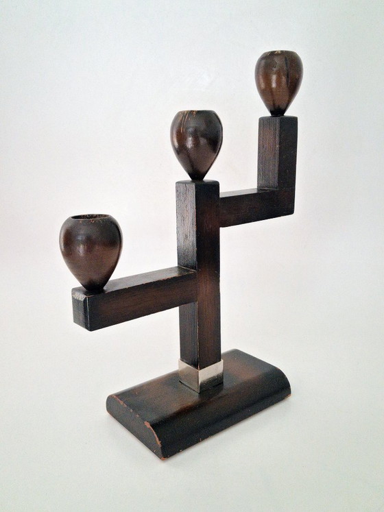 Kandelaar Set Art Deco – Kandelaars en kaarsen, Wood (photo 12 of 17)