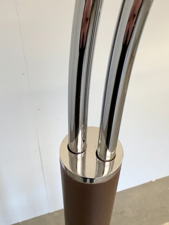 Dijkstra double arc Floor lights | 1970s – Metal, Chrome (photo 13 of 16)