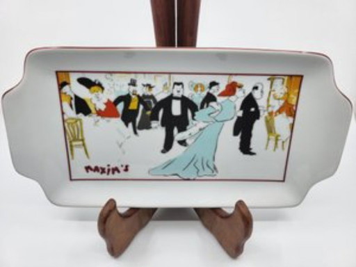  Vide-Poche Maxims De Paris Art Nouveau keramiek, Frankrijk, jaren 1980
