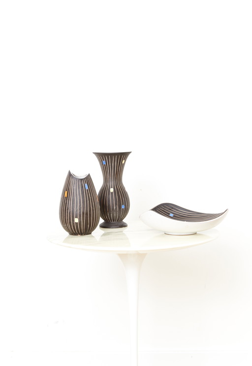 West German mid-century ceramics by Heiner Balzar for Steuler