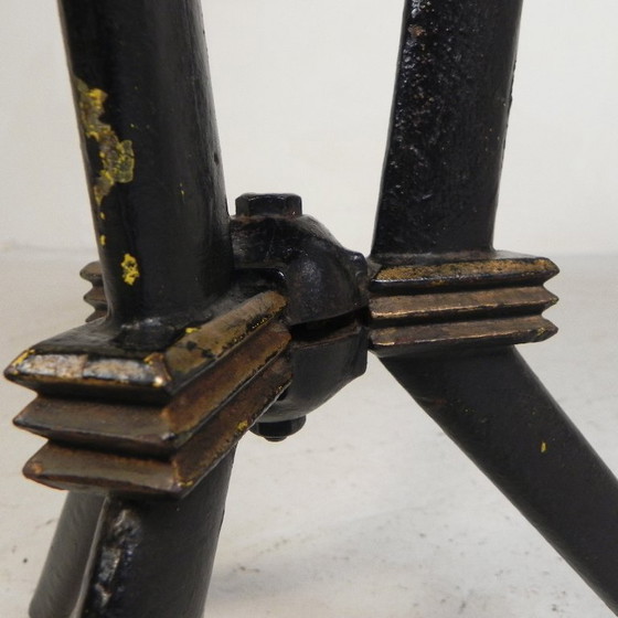 Image 1 of Bistro table with Bakelite top Berc Antoine Paris, 1950s
