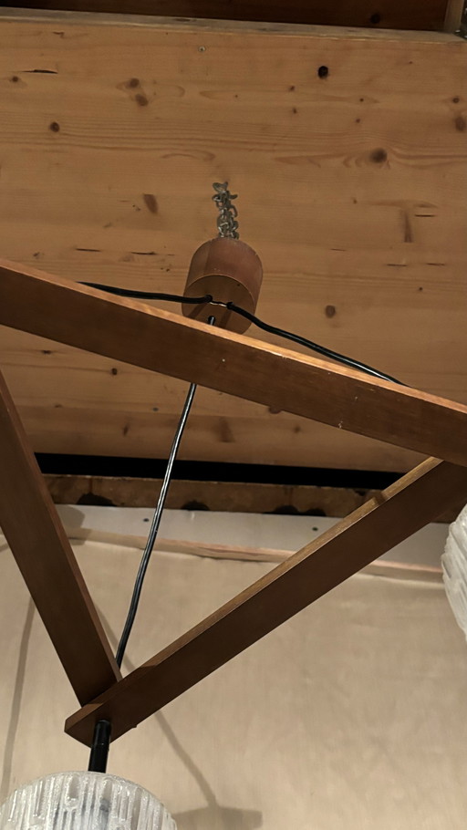 Skandinavische Hängelampe aus der Mitte des Jahrhunderts