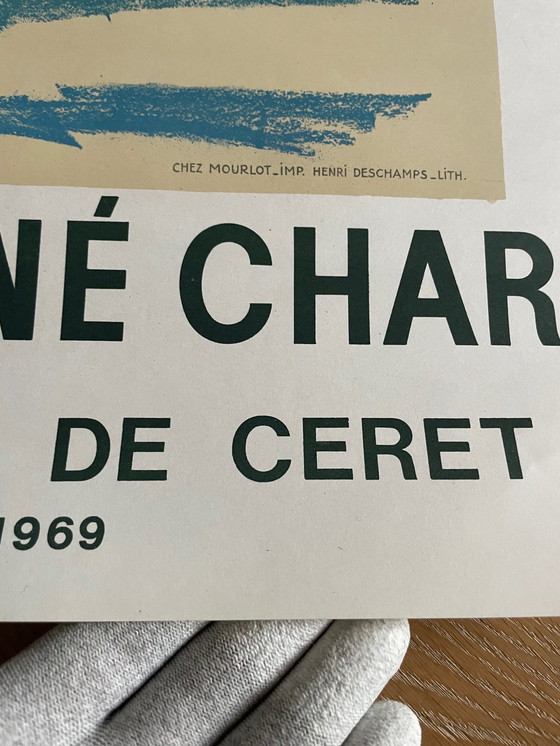 Image 1 of Pablo Picasso (1881-1973), Hommage a René Char, Musee d'Art Moderne de Ceret, Mourlot, Parigi, di Henri Deschamps