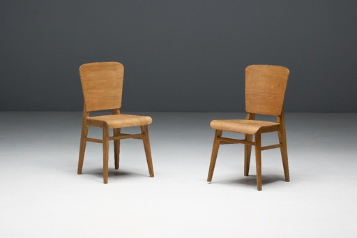Chaises "Tout Bois" de Jean Prouvé, France, 1941