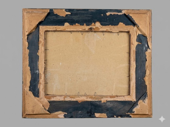 Image 1 of Óleo antiguo sobre lienzo de 1867 - J. Gärtner (Escuela Alemana) en un lujoso marco barroco
