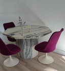 Vintage octagonal marble table