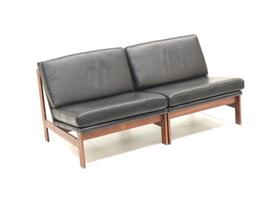 Image 1 of 2x Moduline fauteuils ontworpen door Ole Gjerløv Knudsen & Torben Lind voor Cado, 1960s