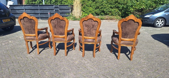 Image 1 of 4 baroque classic chairs, castle or D&D theme, gentleman's room