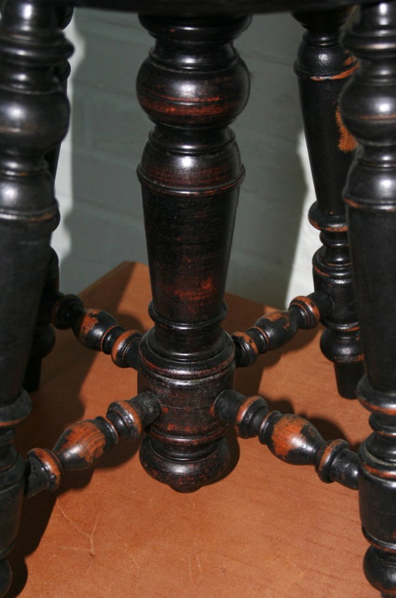 Image 1 of Antique piano stool from Music Room