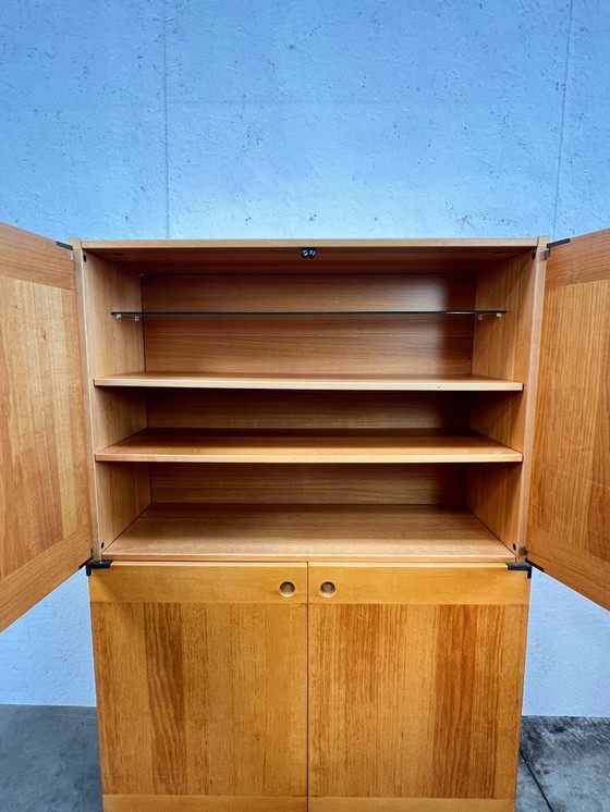 Image 1 of Buffet/armoire haute vintage, en bois de hêtre, Ibisco, Italie, années 1970