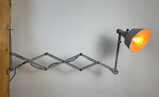Image 1 of Industrial Scissor Wall Lamp by Curt Fischer for Midgard, 1930s