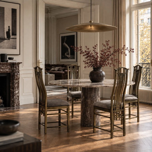 Sillas de comedor Giorgetti diseño italiano Umberto Asnago
