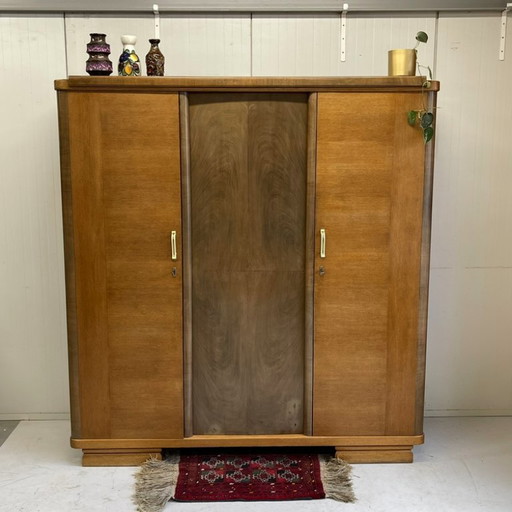 Magnifique Armoire Art Déco Vintage Antique Démontable