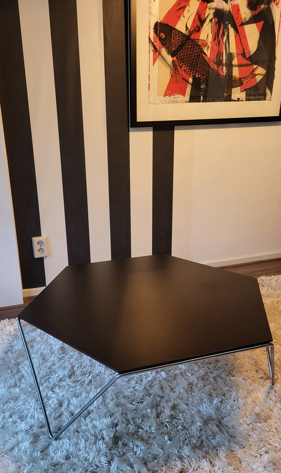 Image 1 of Harvink Hexagon coffee table chrome/black.