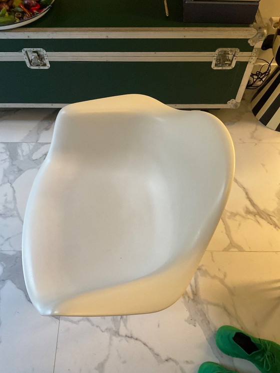 Petit fauteuil d'appoint, Fauteuils d'appoint, Bois, Plastique, Blanc (photo 2 sur 5)