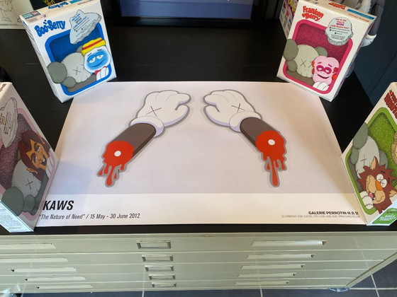 Image 1 of Kaws Print Poster The Nature of Need Galerie Perrotin, Hong Kong 2012