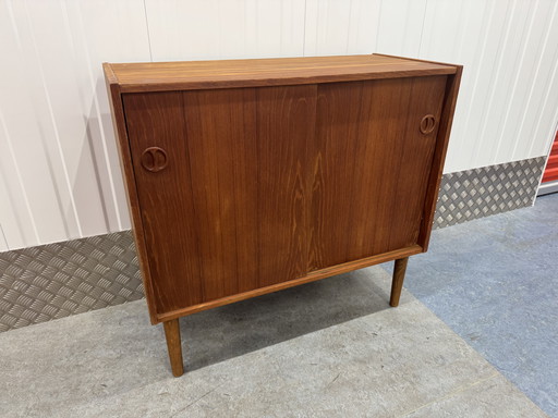 Vintage Mid Century Deens design teak houten kast  