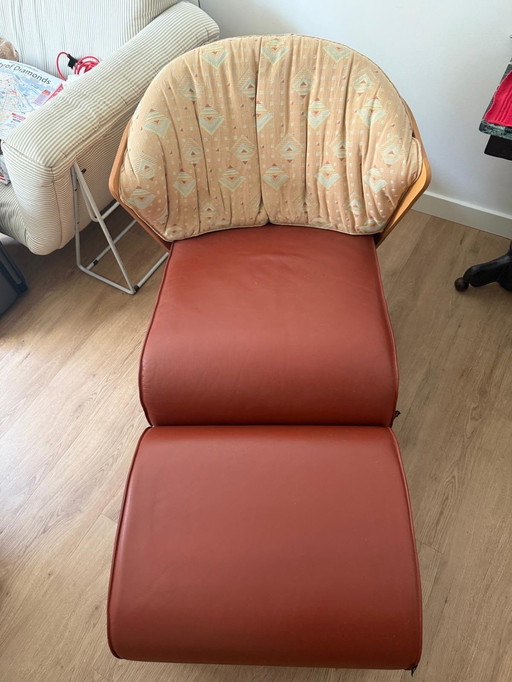 Chaise et repose-pieds Capellini Elba