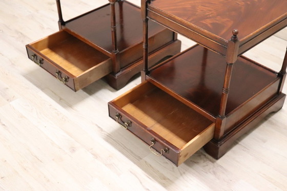 Image 1 of Wooden Nightstands, Italy 1980s Set of 2