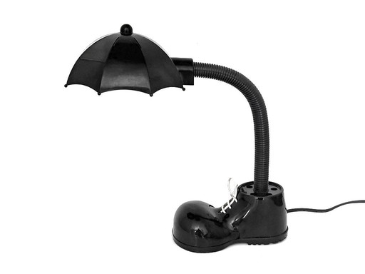 table lamp shoe with umbrella