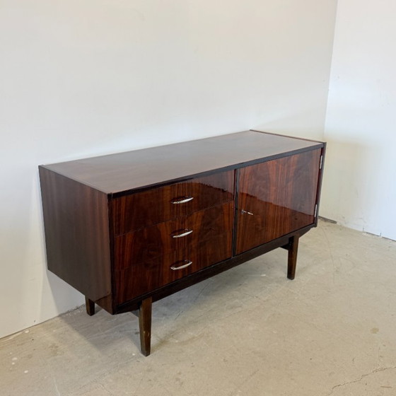 Image 1 of Subtle high-gloss sideboard in Scandinavian style