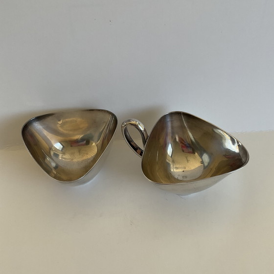 Image 1 of Sucre et pot à lait GERO 1960s Plaqué argent
