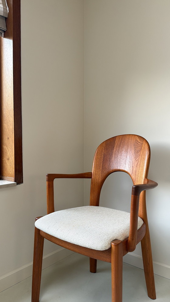 Image 1 of Vintage Danish teak wooden chair Niels Koefoed