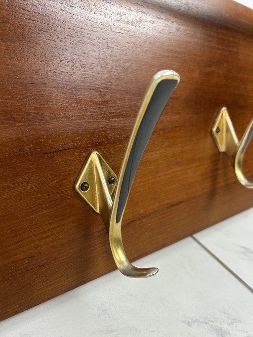 Vintage mid - Century modern wall coat rack