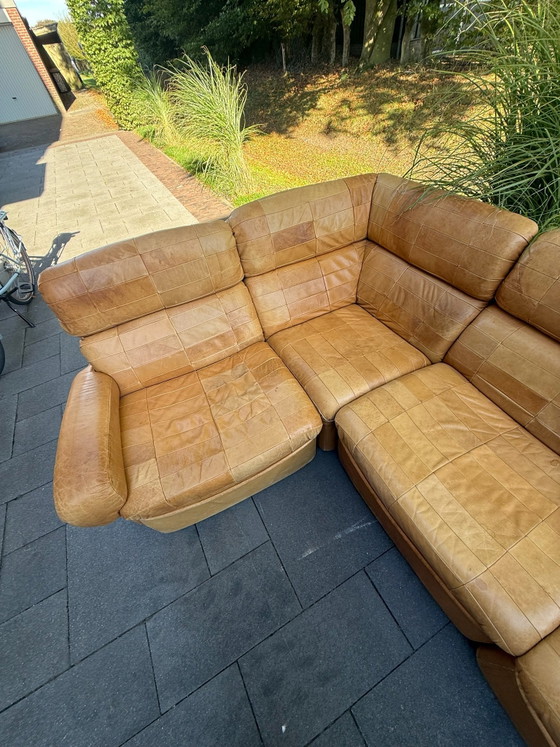 Divano vintage modulare in pelle a 6 pezzi – Divani modulari, Legno (photo 5 of 15)