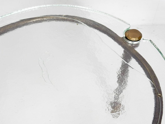 Image 1 of Set di 2 tavolini laterali/tavolini da caffè brutalisti degli anni '80 di Lothar Klute, Germania