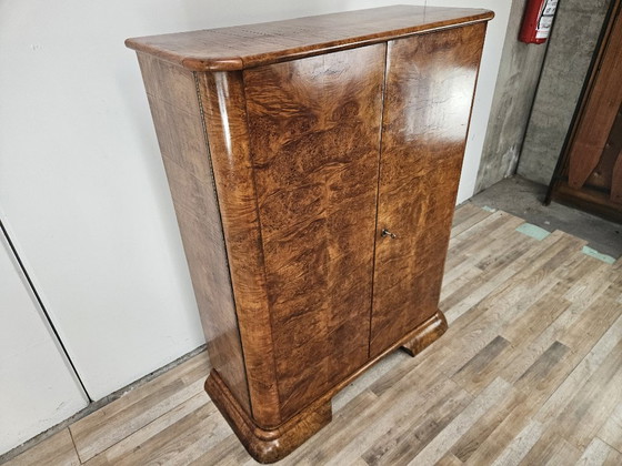 1930s Austrian Art Deco walnut burl sideboard – Sideboard cabinet, Wood (photo 3 of 18)