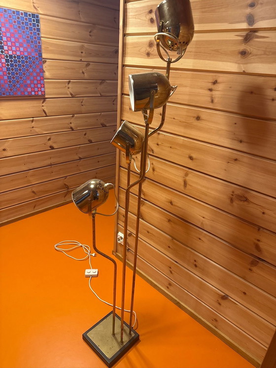 Image 1 of Reggiani Agile Cinematic (1970) messing vloerlamp